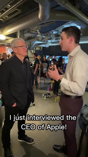 Part 1 of my interview with Apple CEO Tim Cook and how the company is changing students’ lives! 🥹