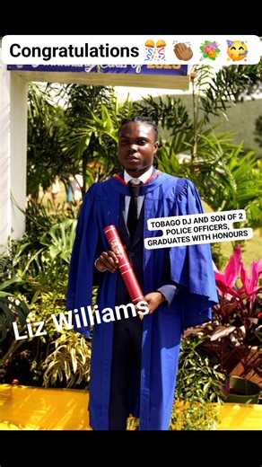 TOBAGO DJ AND SON OF 2 POLICE OFFICERS, GRADUATES WITH A 𝗕𝗮𝗰𝗵𝗲𝗹𝗼𝗿 𝗼𝗳 𝗦𝗰𝗶𝗲𝗻𝗰𝗲 (𝗕𝗦𝗰) 𝗶𝗻 𝗠𝗮𝗻𝗮𝗴𝗲𝗺𝗲𝗻𝘁 𝘄𝗶𝘁𝗵 𝗨𝗽𝗽𝗲𝗿 𝗦𝗲𝗰𝗼𝗻𝗱 𝗖𝗹𝗮𝘀𝘀 𝗛𝗼𝗻𝗼𝘂𝗿𝘀, 𝗙𝗿𝗼𝗺 𝗨𝗪𝗜 𝗠𝗼𝗻𝗮 𝗖𝗮𝗺𝗽𝘂𝘀 : 🎵Selector Watty GRADUATES. 🎓 Few shine as multi-dimensionally as Colonel Hazel a 22 year old dynamic and charismatic leader, who recently attained his Bachelor of Science (BSc) in Management with Upper Second Class Honours. The son of Assistant Commissioner of Police C