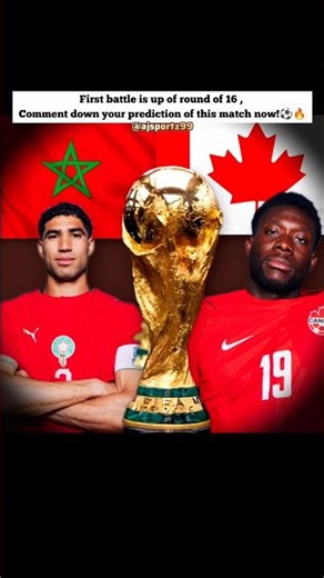 Canada vs Morocco fifa wc 2026 #football #fifaworldcup #fifa #knockout #shorts #2026
