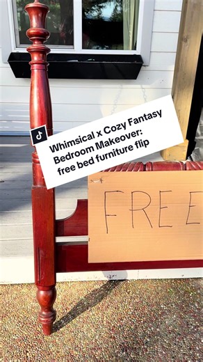 Whimsical Bedroom Makeover with Free Furniture Flip