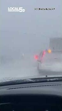 Iowa State Patrol shares video from I-35 crash showing blizzard conditions
