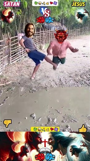 Satan Was Powerless Against Jesus❌👹 ↔️ ✅✝️🙏🙏🙏 #god #fy #jesus #lord #christ #shorts