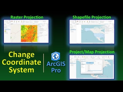How to Change Coordinate System in ArcGIS Pro | Beginner’s Tutorial (Map, Shapefile & Raster CRS)