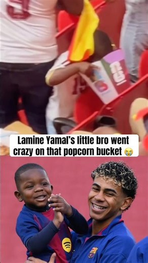 Lamine Yamal’s little brother is too funny 😂