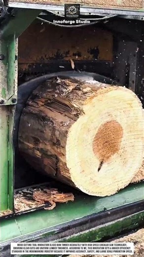 Wood Cutting Tool Innovation Using Industrial Saw For Precision Lumber #innovation