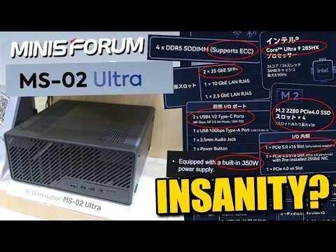 Minisforum MS-02 Workstation - 25GbE, Intel i9, ECC, 4x M.2, Gen5 PCIe
