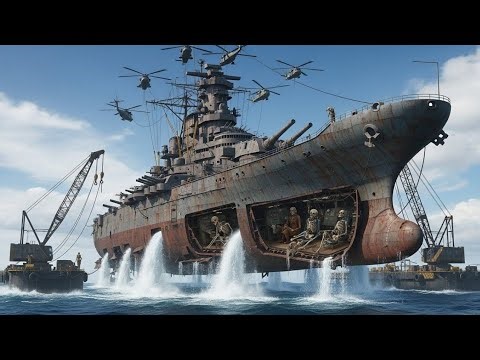 Abandoned in Deep Sea Since the World War II for 85 Years – Bismarckb Battleship Fully Restored!