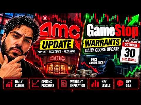 AMC & GAMESTOP STOCK LIVE! 🚨 GME $32 WARRANTS & PRICE MANIPULATION?