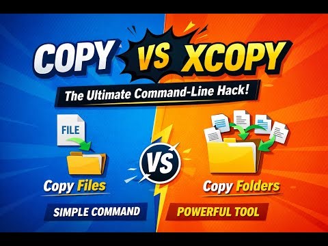 COPY vs XCOPY: Know the Difference, Use the Power