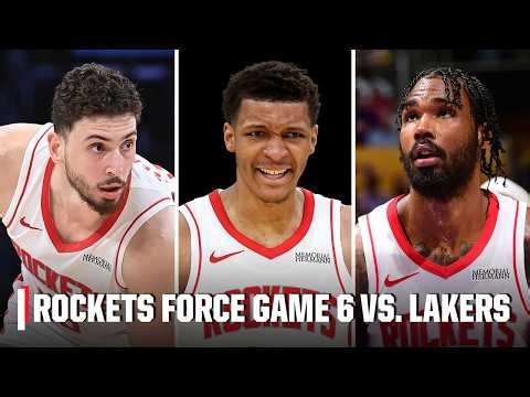 HOUSTON IS A PROBLEM 🚀 Smith Jr., Eason & Sengun help Rockets FORCE GAME 6 vs. Lakers | NBA on ESPN