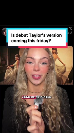 Is debut Taylor’s version coming this Friday to celebrate the 20th anniversary of Taylor swift’s debut album?!! Taylor nation edited their post to remove the word debut 👀 Which is extra suspicious because this Saturday 24th October is the 20th anniversary of Taylor’s first ever album. Could debut 20th anniversary edition be coming on Friday 23rd October? @Taylor Swift @Taylor Nation #TaylorSwift #Swiftie #SwiftTok #DebutTaylorsVersion