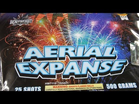 Aerial Expanse 25 shot 500g angled cake by AWF's Heavyweight brand