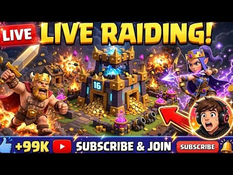 🔴 LIVE: Clash of Clans ⚔️ Epic Attacks, Raids & 3-Star Battles!