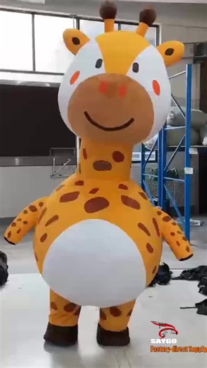 Giraffe Inflatable Mascot Costume, factory-direct supply, welcome sale or customize size,color and styles