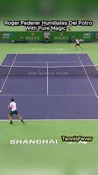 Roger Federer Humiliates Del Potro With Pure Magic ✨🎾