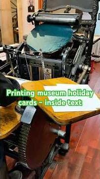 Printing the Sacramento History Museum’s 2025 holiday card - inside text (Shorts version)