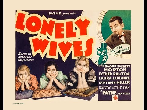 Everett Horton & Esther Ralston in "Lonely Wives" (1931)