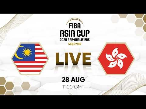 First Round | Malaysia v Hong Kong, China | Full Basketball Game | FIBA Asia Cup 2029 Pre-Qualifiers