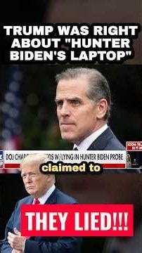 TRUMP Was RIGHT! FBI Officials CHARGED Over Hunter's Laptop!