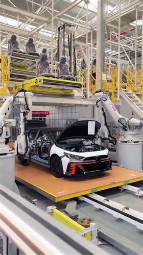 Incredible Robotic Car Assembly Line in Action! 🚗
