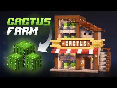 EASIEST Automatic Cactus Farm in Minecraft 1.21+ (Java & Bedrock Tutorial)