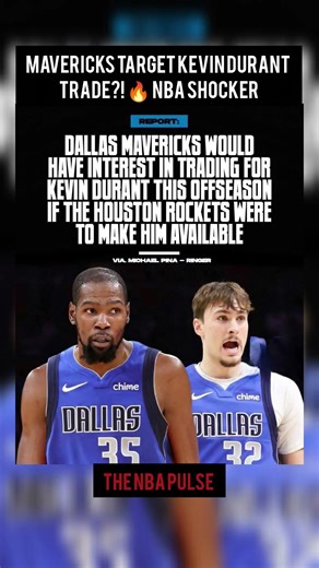 Mavericks Target Kevin Durant Trade?! 🔥 NBA Shocker#nbashorts #nba #basketball #usa #sports #shorts