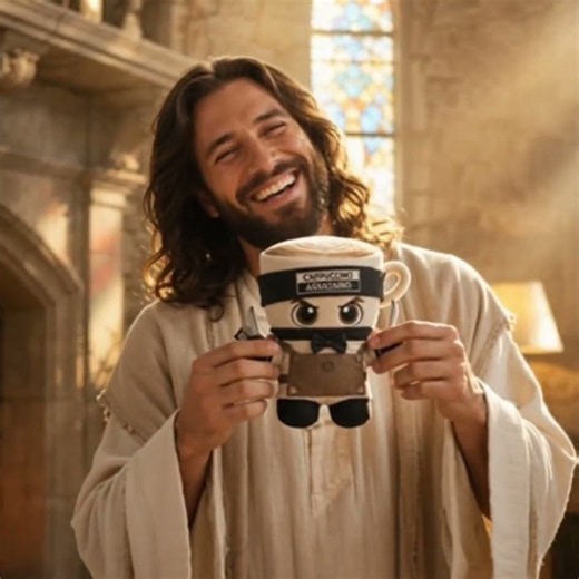 AI Video: Jesus Is Playing Around And Holding Some Of The Italian Brainrot Plushies