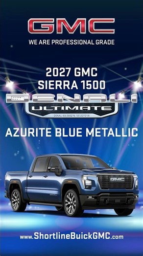 2027 GMC Sierra 1500 Denali Ultimate (Color Spotlight) #shorts #gmcsierra #truck #luxury #4x4