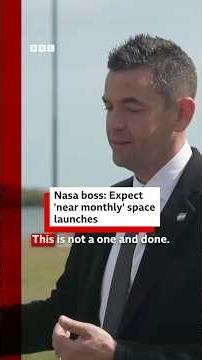 Expect “near monthly” space launches, Nasa boss says. #Artemis #Moon #BBCNews
