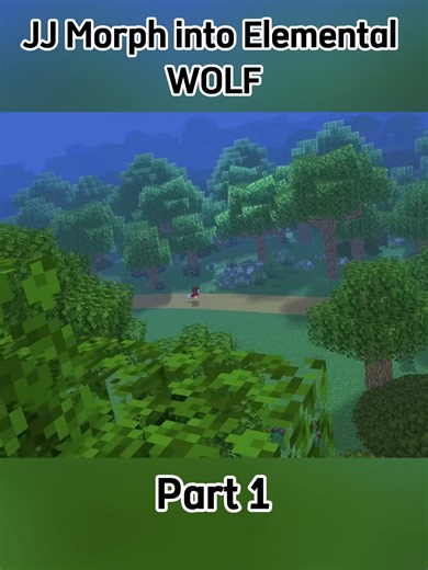 JJ Morph into Elemental WOLF - Maizen Minecraft Animation Part 1 #minecraft #animation #foryoupage #trending #foryou
