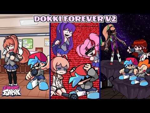 FNF: DOKKI FOREVER V2 - SECRET EXIT // Many Phases, Stages █ Friday Night Funkin' █