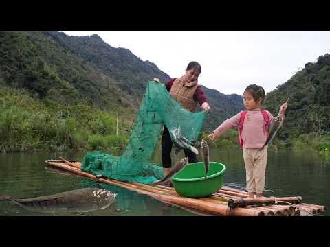 How to catch giant snakehead fish in natural lakes - How to prepare delicious grilled snakehead fish