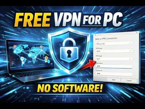 Free VPN for PC Without Any Software | Setup VPN on Windows in 2 Minutes