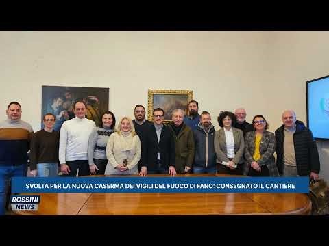 Breakthrough for the new fire station in Fano: construction site handed over