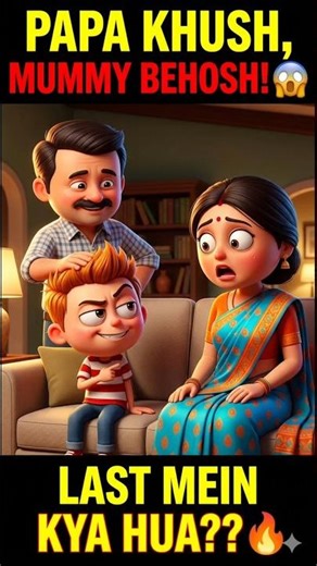 Bete ne toh Mummy ki Pol Khol di! 😂 | Funny Family Animation #shorts