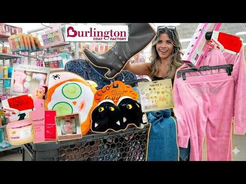 $0.25 NEW FINDS AT BURLINGTON! 😱 Girly Fall Shopping Spree ✨ (makeup, handbags, skincare & more!)