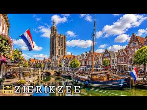 Zierikzee Netherlands 🇳🇱 | Beautiful Streets & Historic Harbor in 4K 60 FPS