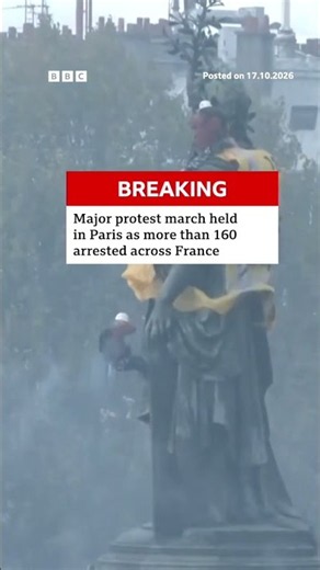 Major protest march held in Paris. #Paris #France #bbcnews