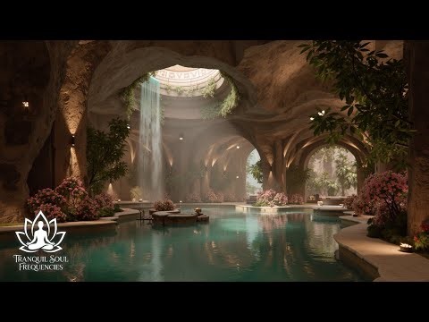 Healing Music 528Hz ~ Inner Peace Deep Relaxation & Emotional Healing Waterfall