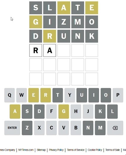 Day 312 of playing Wordle