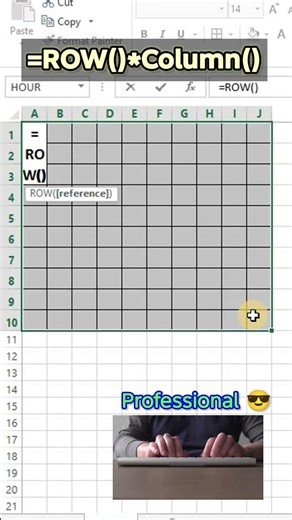 Create a 1 to 10 Multiplication Table in Excel | Easy Excel Trick for Beginners #excel #exceltips