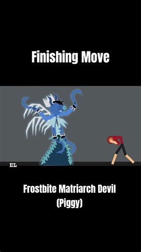 Frostbite Matriarch Devil Piggy Finishing Move #shorts #animation #sticknodes