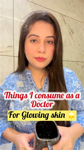 Dr.Ruby on Instagram: "Real glow starts from within! ✨🩺 As a doctor, I’m often asked about my skincare secrets. While serums are great, what you consume is the foundation of healthy, radiant skin. Here is my daily “Inside-Out” routine and why I swear by it: The Morning Ritual ☀️ • Lemon Water 🍋: A Vitamin C boost to kickstart collagen and brighten the skin. • Zeera, Saunf & Ajwain Water ☕: My secret for perfect digestion. Remember: Clear gut = Clear skin! Fuel & Hydration 🥗 • Protein-Rich Foo