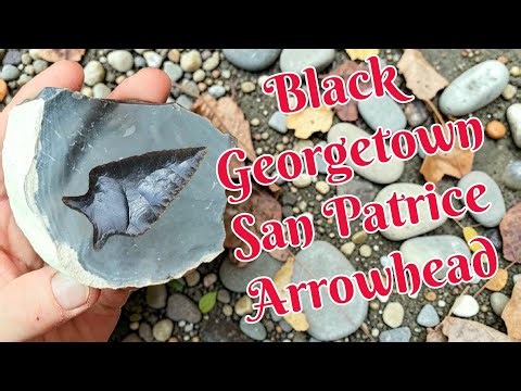 Flintknapping A San Patrice Arrowhead From Black Georgetown. Material Availability Update