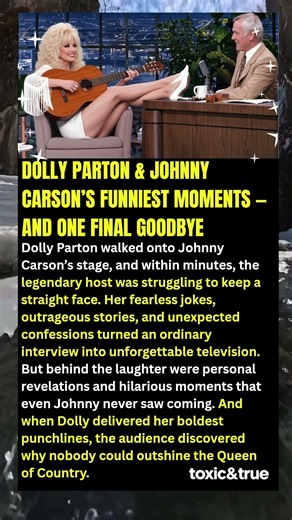 Dolly Parton & Johnny Carson’s Funniest Moments — And One Final Goodbye#shorts