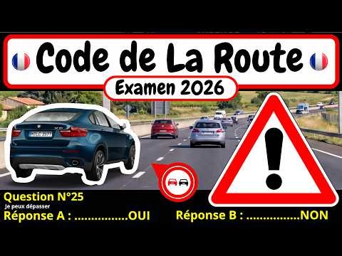 ✅ TEST GRATUIT DU CODE DE LA ROUTE 2026 🚗 283