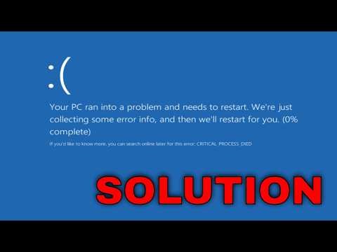 How To Fix CRITICAL_PROCESS_DIED Error on Windows 10/11