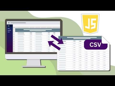 How to Import and Export CSV Files Using a JavaScript Spreadsheet