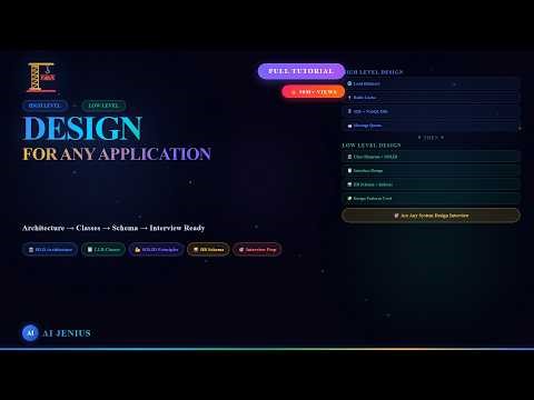 HLD vs LLD: How Senior Developers Design Any System from Scratch (System Design Interview)