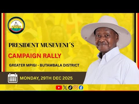 LIVE: President Yoweri Museveni In Butambala - Buganda Sub-region | Campaign Trail – 29 Dec 2025